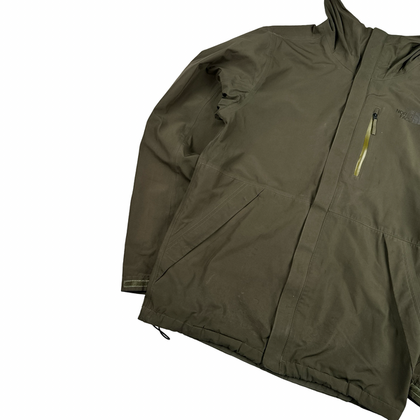 North Face Khaki Futurelight Lightweight Rain Jacket - Small