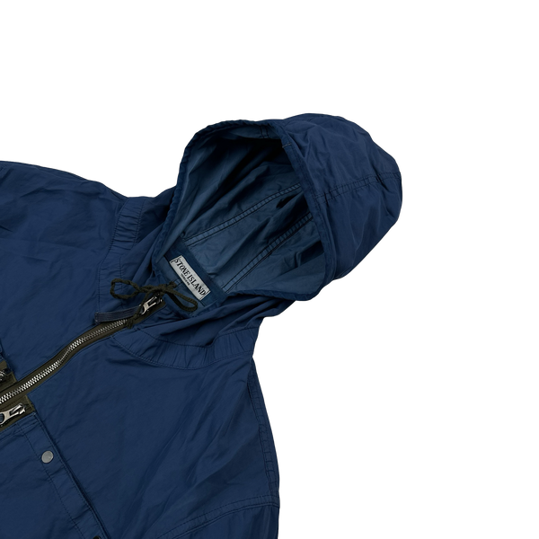 Stone Island 2010 Navy Resin Treated Nylon Jacket - XL