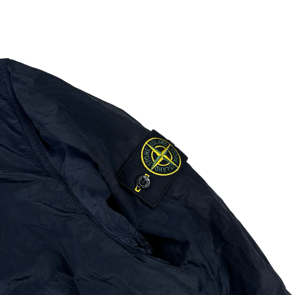 Stone Island 2015 Navy Shimmer Nylon Metal Tyveck Shield Jacket - XXL