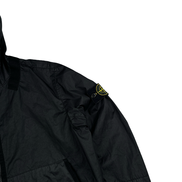 Stone Island 2021 Black Membrana TC 3L Rain Jacket - Small