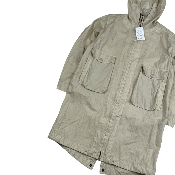 Stone Island 2019 50 Fili Resinata Ghost Parka Jacket - Small