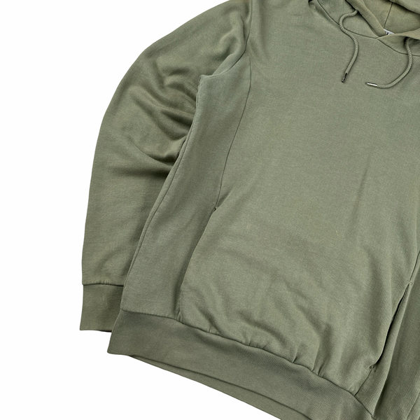 Stone Island 2010 Light Khaki Cotton Hoodie - Medium