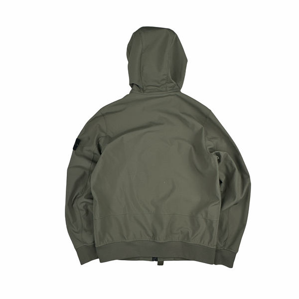 Stone Island 2018 Olive Soft Shell R Jacket - Medium