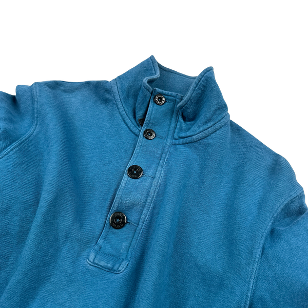 Stone Island 2015 Blue Quarter Zip Jumper - Small