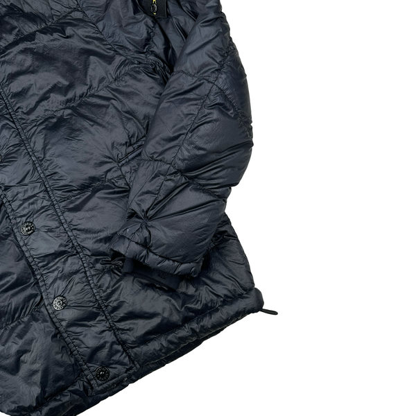 Stone Island Navy Garment Dyed Puffer Jacket - Medium