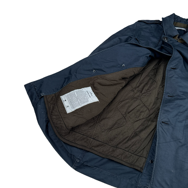 Stone Island 2011 David OVD Quilted Trench Coat - Medium