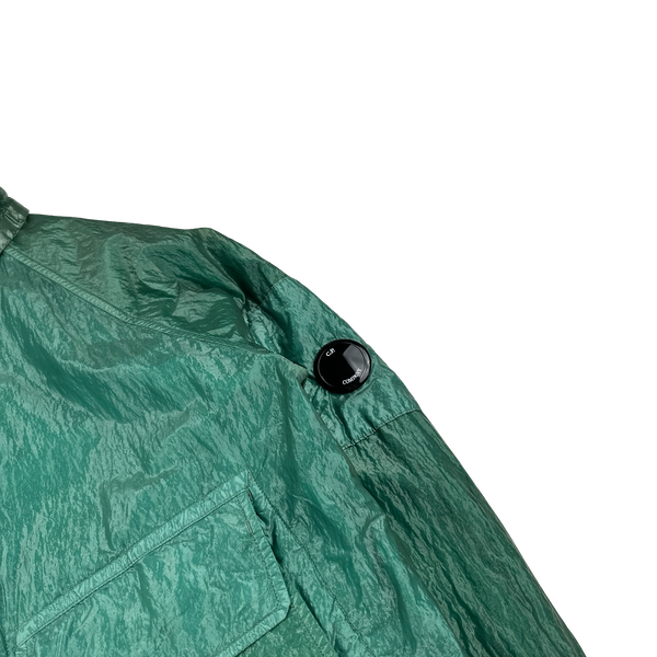 CP Company Turquoise Garment Dyed Nylon Kan D Shell Jacket - XL