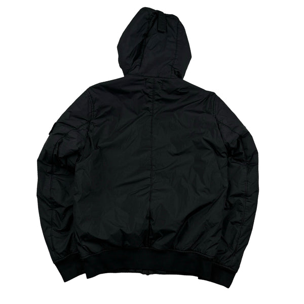 Stone Island 2019 Black Crinkle Reps NY Insulated Jacket - Small