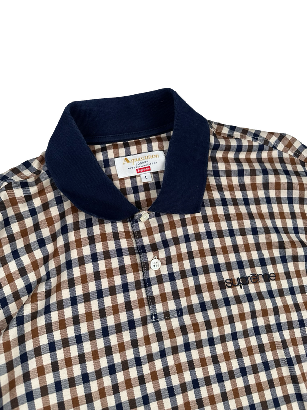 Aquascutum X Supreme Checked Longsleeve T Shirt - Large