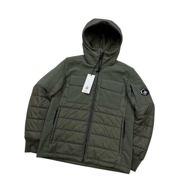 CP Company Khaki Hybrid Padded Soft Shell Jacket - Age 12 – Mat's