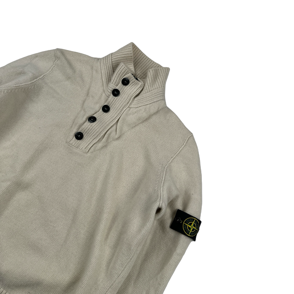 Stone Island 2007 Cream Pullover Knitted Jumper - XXL