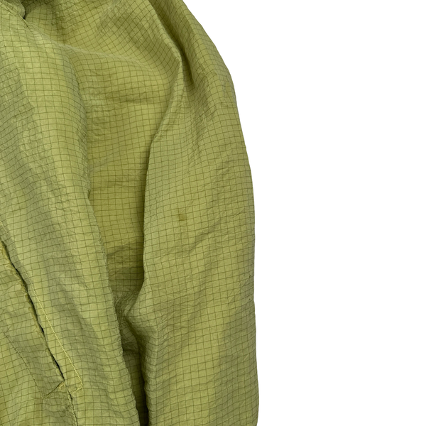 Stone Island 2010 Yellow Green Screen Carbon Silk Bomber Jacket - XL