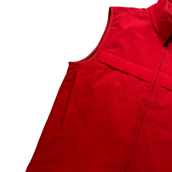 Stone Island 2022 Red e-Dye Soft Shell Gilet - XL