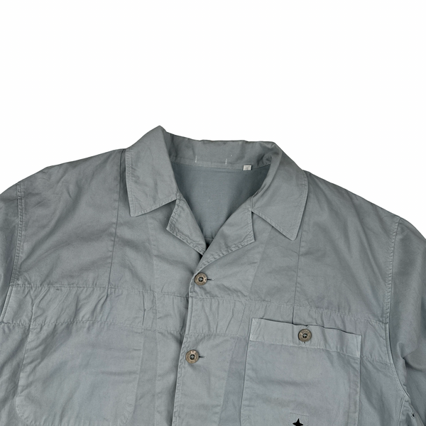 Stone Island Vintage 2001 Cotton Longsleeve Sleeve Compass Buttoned Shirt - XL