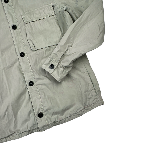 Stone Island 2018 Grey Hooded Overshirt - Large