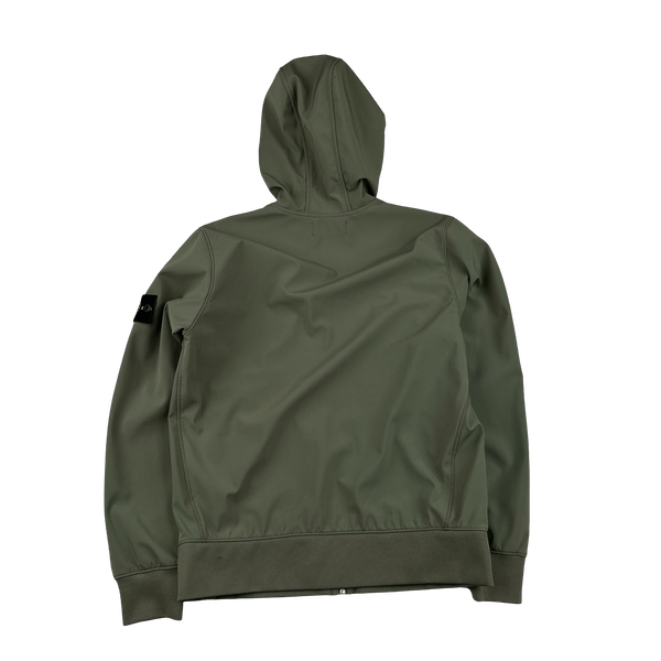 Stone Island 2018 Khaki Soft Shell Jacket - Medium
