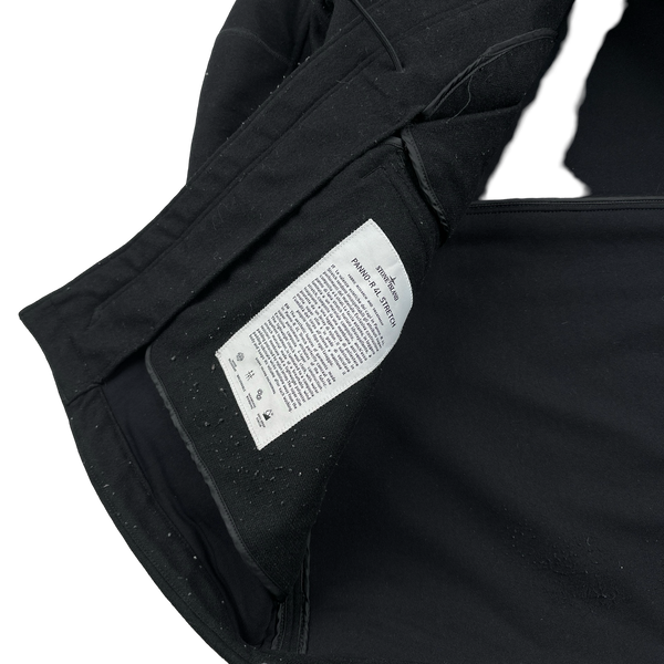 Stone Island 2018 Black Panno 4L Stretch Parka Jacket - Large