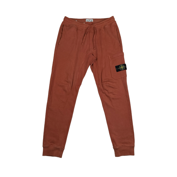 Stone Island 2019 Terracotta Cotton Jogging Bottoms - Medium