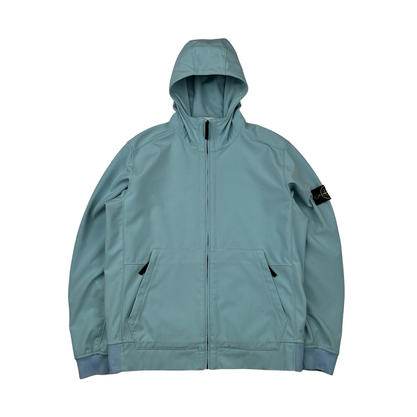 Stone Island 2017 Baby Blue Light Soft Shell R Jacket - XL