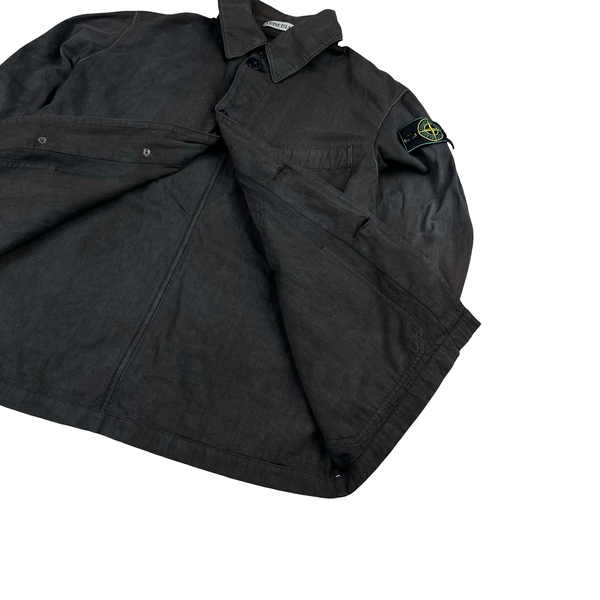 Stone Island 1999 Vintage Cotton Collared Jacket - Medium