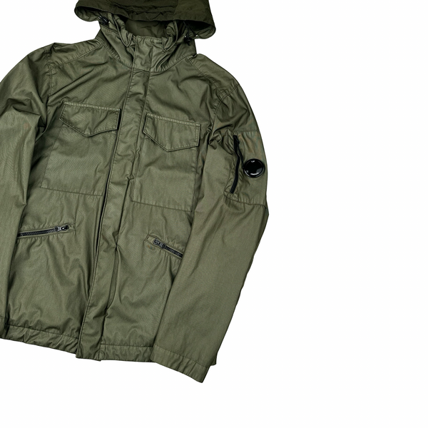 CP Company Dyed Bi Mesh Green Jacket -  Medium