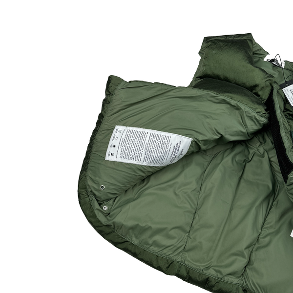 Stone Island 2022 Green Nylon Metal Down TC Gilet - Small