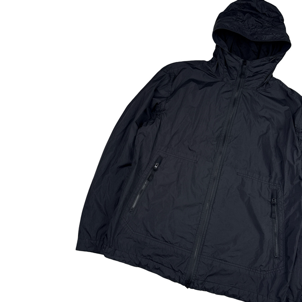 Stone Island 2023 Black Garment Dyed Crinkle Reps Jacket - Large