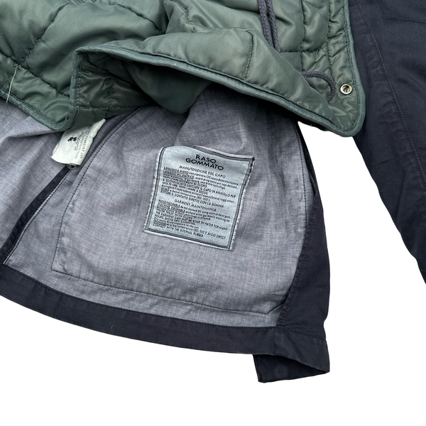 Stone Island Vintage 1998 Navy Raso Gommato Down Liner Jacket - XL