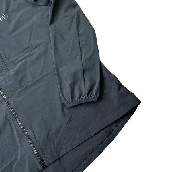 RAB Dark Grey Zipped Lightweight Soft Shell Jacket - XXL