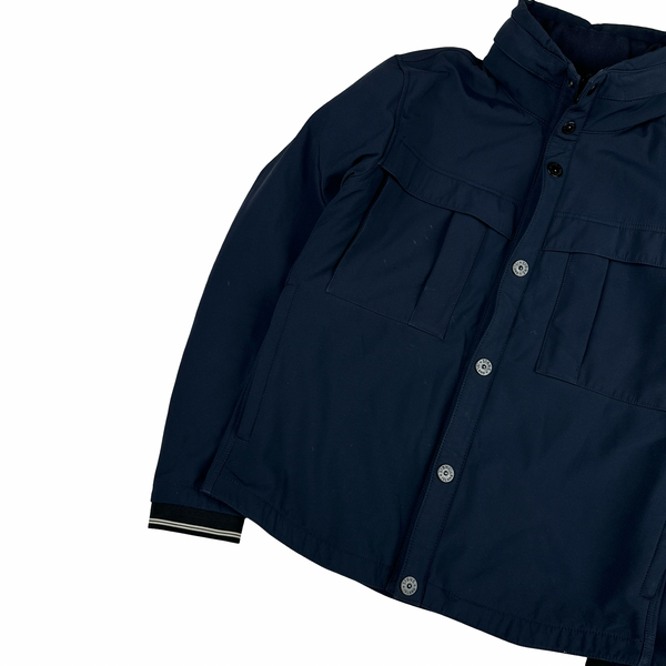 Stone Island 2014 Navy High Neck Soft Shell Jacket - Medium