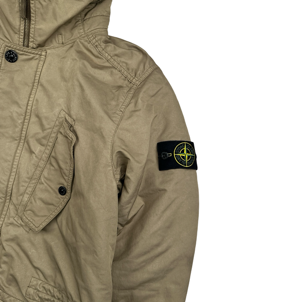 Stone Island 2013 Beige David TC Thick Lined Fishtail Duffle Jacket - Medium