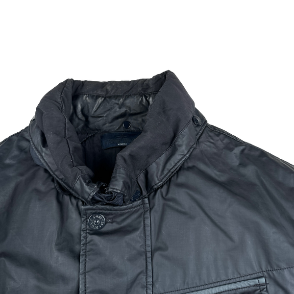 Stone Island 2013 Navy Panno Tinto In Capo Piu Mussola Gommata MGP Ghost Piece Jacket - XXL