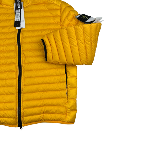 Stone Island Yellow Loom Woven R Nylon Down TC Puffer - XL