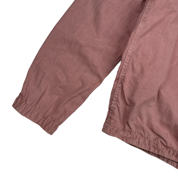 Stone Island 2021 Pink Cotton Zipped Overshirt - Large