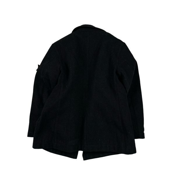 Stone Island Vintage 1996 Thick Wool Trench Coat - Medium