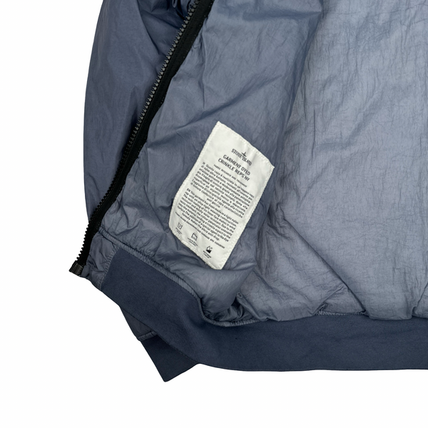 Stone Island 2019 Blue Crinkle Reps NY Jacket - Medium