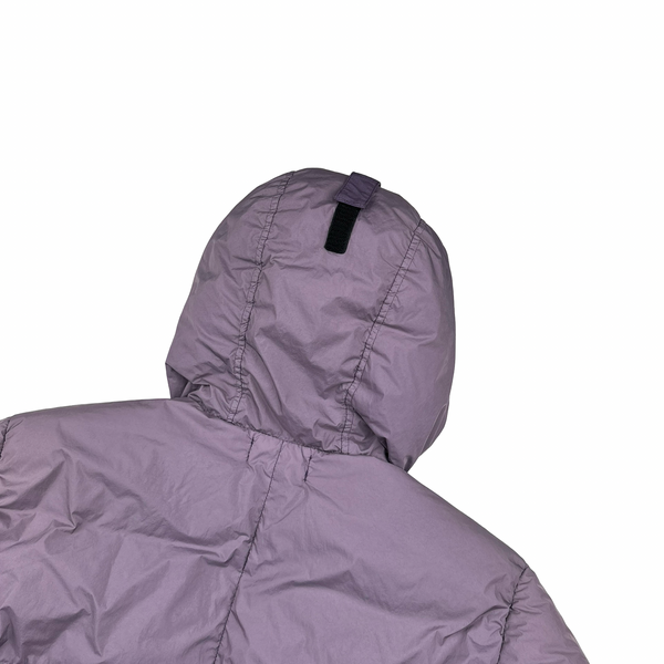 Stone Island Lavender Purple Crinkle Reps Puffer Jacket - Medium