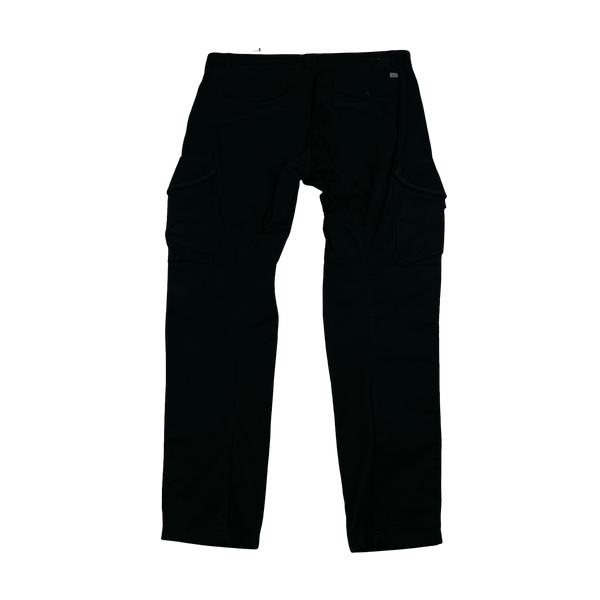 CP Company Black Ergonomic Fit Cargo Trousers - XXL