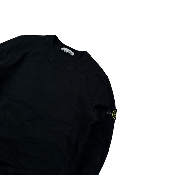 Stone Island 2021 Black Crewneck Sweatshirt - Small