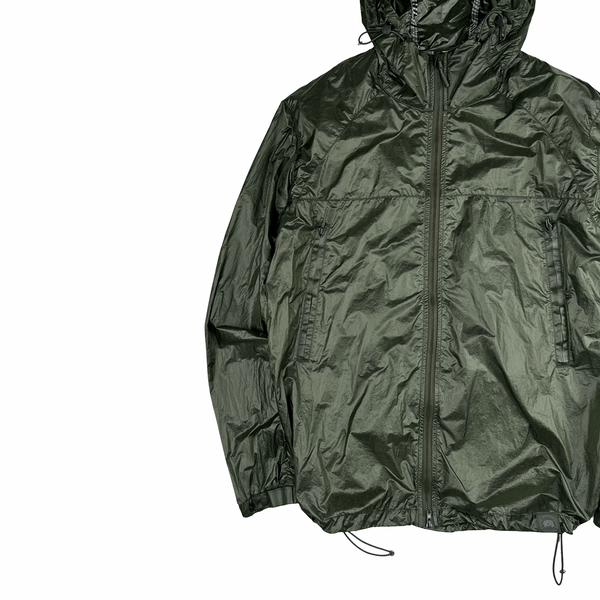 Canada Goose Dark Sage Lightweight Packable Nylon Hooded Jacket - Large