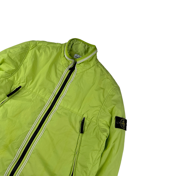 Stone Island 2019 Green Crinkle Reps Padded Jacket - XL