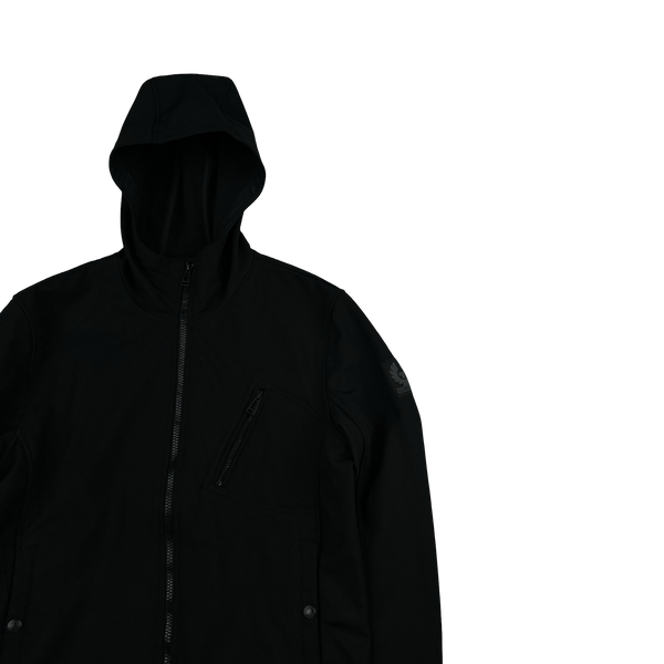Belstaff Black Hooded Soft Shell Jacket - Small