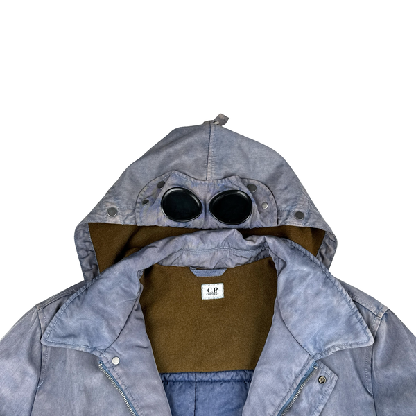 CP Company Goggle Mauve Chrome Quilted Lined Multi Pocket Jacket - 3XL