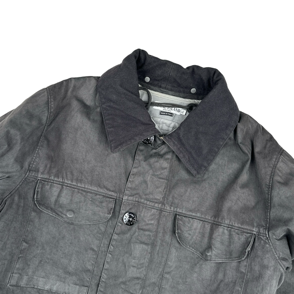 Stone Island 2004 Vintage Lino Flax Nylon Blend Jacket - XL