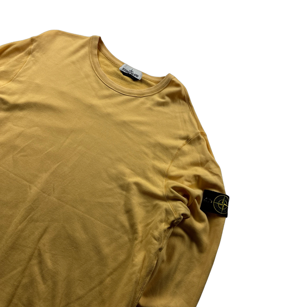 Stone Island 2017 Yellow Cotton Pullover Crewneck Jumper - XXL