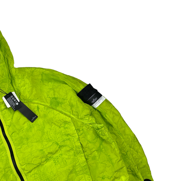 Stone Island Shadow Project 2022 Green Waffle Print Econyl Nylon Metal Jacket - XXL