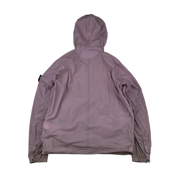 Stone Island 2020 Pink Skin Touch Nylon Hooded Jacket - Medium