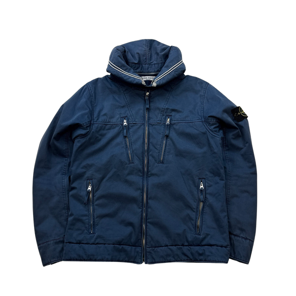 Stone Island Blue 2010 Raso Gommato Jacket - Medium