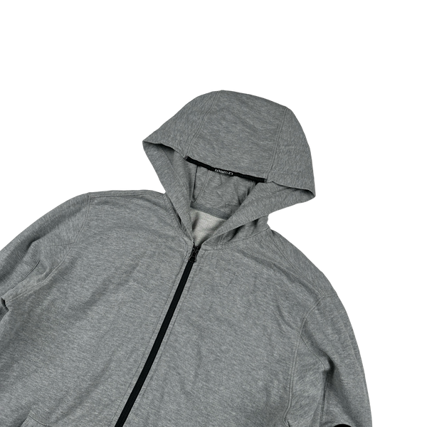 CP Company Grey Lens Viewer Zipped Hoodie - Medium