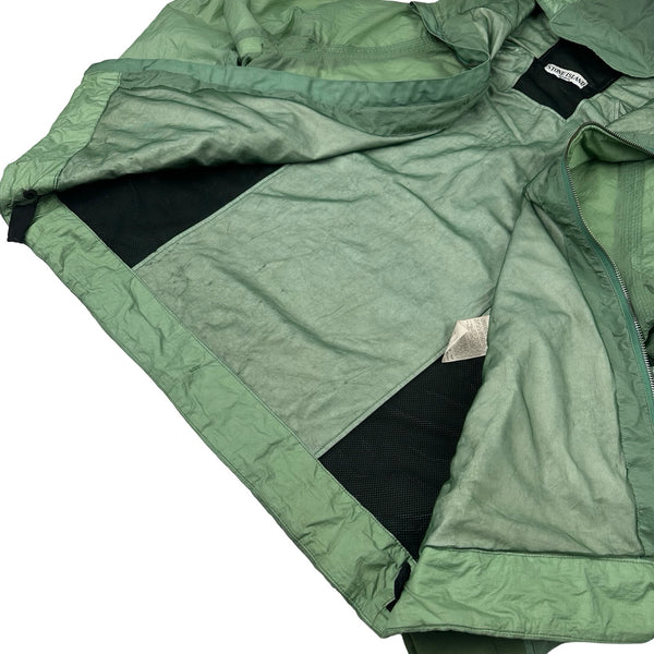 Stone Island 2009 Emerald Green Hyperlight Nylon Hooded Jacket - Large